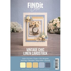 Card Deco - Vintage Chic A5 Linen Cardstock