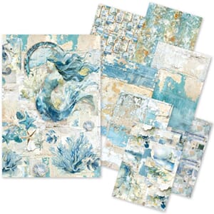 Ciao Bella - Edge of the Ocean Craftmix Mixed A5 Paper Pack