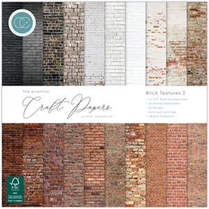 Craft Consortium - Brick Textures 2 12x12 Inch Paper Pad