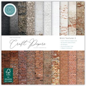 Craft Consortium - Brick Textures 2 6x6 Inch Paper Pad