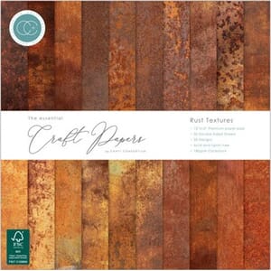 Craft Consortium - Rust Textures 12x12 Inch Paper Pad