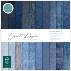 Craft Consortium - Denim Textures 6x6 Inch Paper Pad