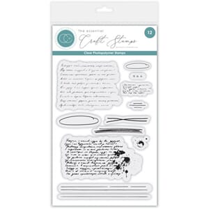 Craft Consortium Handwritting Journal & Mixed Media Stamp