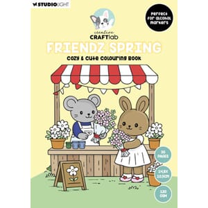 Craftlab - Friendz Cozy & Cute Coloring Book Friendz Spring