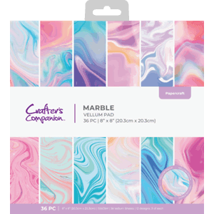 Crafter's Companion - Marble 8x8 Inch Vellum Pad