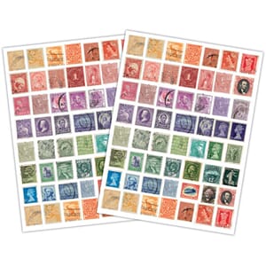 Craft Consortium - The Collector Rub on Transfers Used Stamp