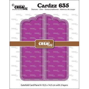 Crealies - Cardzz Stansen Gatefold Card Paneel A