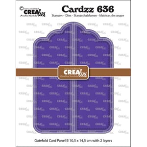 Crealies - Cardzz Stansen Gatefold Card Paneel B