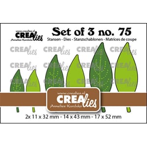 Crealies - Solid Leaves 21 with/without dots