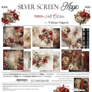 Craft O'Clock - Silver Screen Magic 12x12 Inch Paper Set