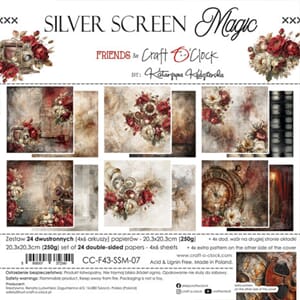 Craft O'Clock - Silver Screen Magic 8x8 Inch Paper Set