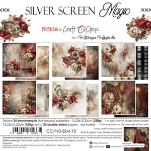 Craft O'Clock - Silver Screen Magic 6x6 Inch Paper Set