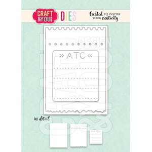 Craft & You - ATC Ticket Set Dies