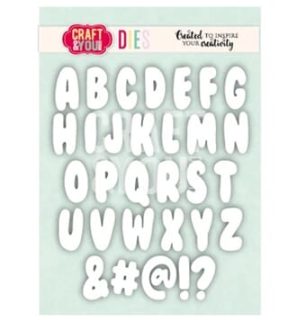 Craft & You - Bubble Alphabet Dies