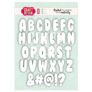 Craft & You - Bubble Alphabet Dies