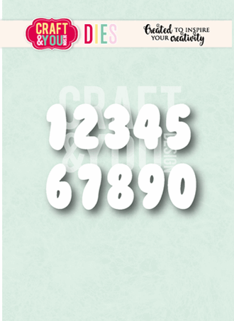 Craft & You - Bubble Numbers Dies