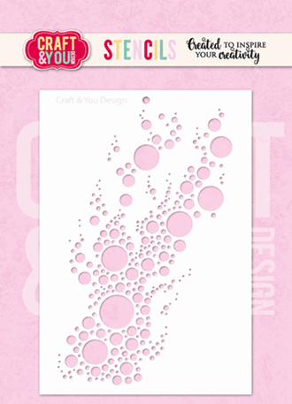 Craft & You - Bubbles A6 Stencil