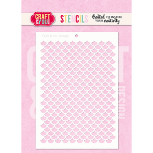Craft & You - Scale Pattern A6 Stencil