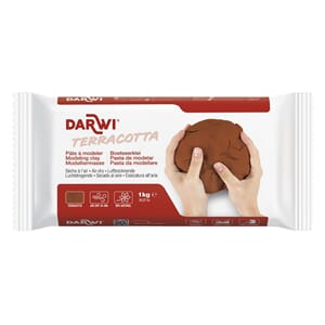 Darwi - Terracotta Classic Lufttørkende leire, 1 kg