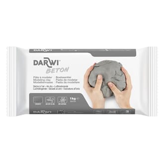 Darwi - Beton Classic Lufttørkende leire, 1 kg
