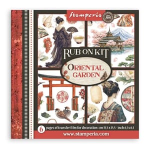 Stamperia - Oriental Garden Rub-On 15,5x15,5cm Assortment