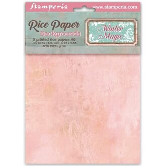 Stamperia - Winter Magic A6 Rice Paper Backgrounds Selection