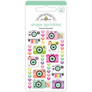 Doodlebug - Color Me Crafty Love The Memories Shape Sprinkle