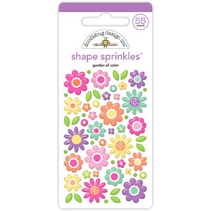 Doodlebug - Color Me Crafty Garden Of Color Shape Sprinkles