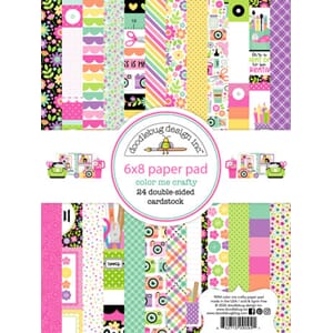 Doodlebug - Color Me Crafty 6x8 Inch Paper Pad