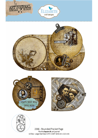 Elizabeth Craft - Beautifully Worn Die Rounded Pocket Page