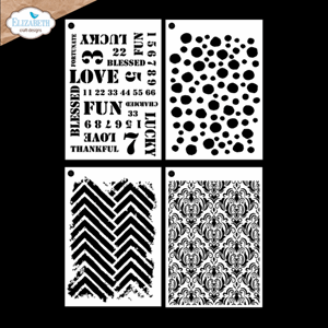 Elizabeth Craft - Beautifully Worn Journal Stencils 11