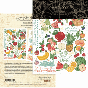 Graphic 45 - Slice of Life Rub-on Transfers