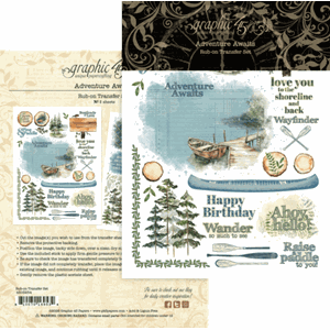 Graphic 45 - Adventure Awaits Rub-on Transfers