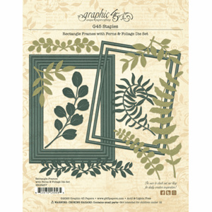 Graphic 45 - Rectangle Frames with Ferns & Foliage Die Set