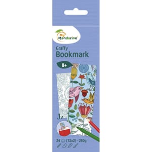 Graffy - Mandala/Blomster Fargelegging Bokmerke