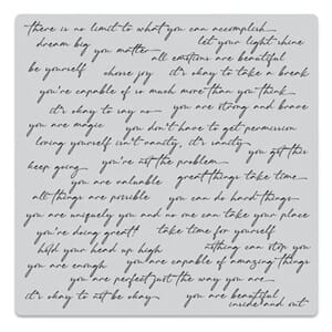 Hero Arts - Positive Script Bold Prints Cling Stamp