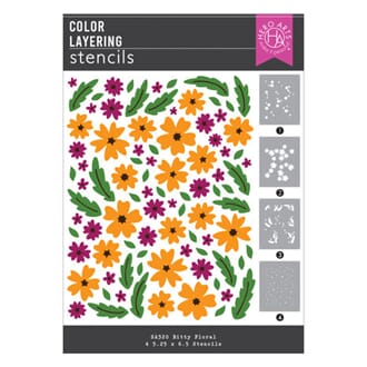 Hero Arts - You've Got a Friend Layering Stencils Bitty Flor