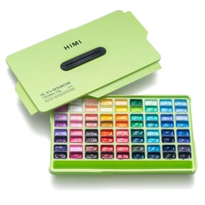 HIMI Semi - Twin Cup Gouache Sett, 72 farger