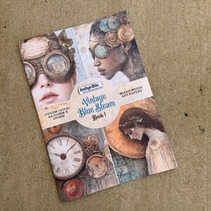 IndigoBlue - Vintage Blue Steam A4 Paper Book