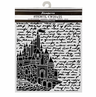 Stamperia - Wonderland Thick Stencils 20x25cm Castle