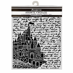 Stamperia - Wonderland Thick Stencils 20x25cm Castle