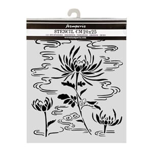 Stamperia - Lotus Flower 20x25cm Stencils Oriental Garden