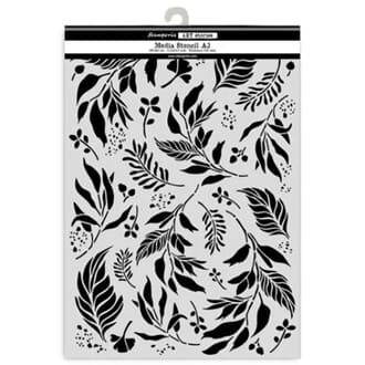 Stamperia - Art Stories A3 Big Stencil Leaves