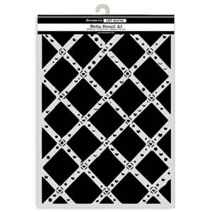 Stamperia - Art Stories A3 Big Stencil Diamond Grid