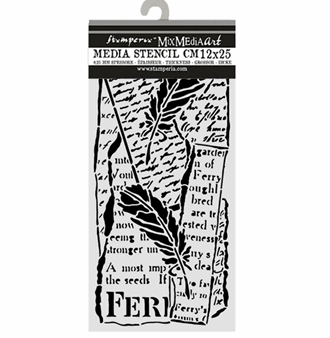 Stamperia - Letter and Feathers All Around Thick Stencils