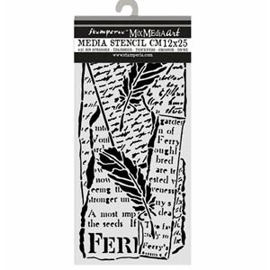 Stamperia - Letter and Feathers All Around Thick Stencils