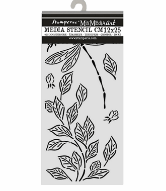 Stamperia - Wonderland Thick Stencils 12x25cm Dragonfly