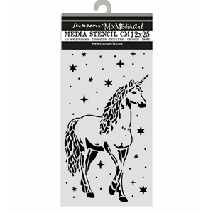 Stamperia - Wonderland Thick Stencils 12x25cm Unicorn