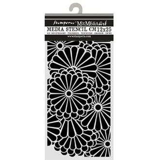Stamperia - Oriental GaThick Stencils 12x25cm Flowers Patter