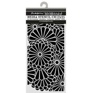 Stamperia - Oriental GaThick Stencils 12x25cm Flowers Patter